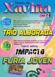 Cartel informando de la fiesta de Xaviña en Camariñas