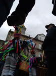 Baile de comparsa de carnaval en la Vibo Mask de Viana do Bolo